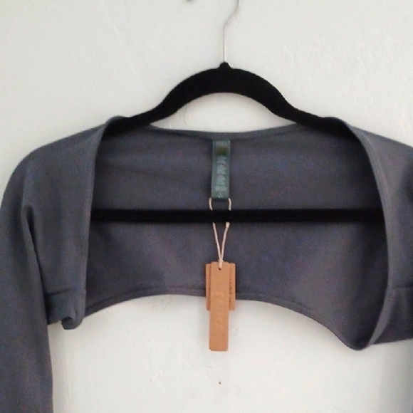 NWT SKIMS Gray Long Sleeve Bolero Shrug - Picture 2 of 7